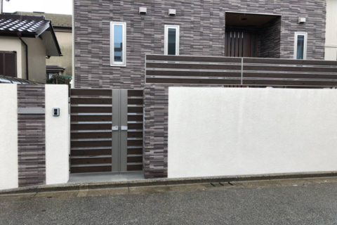 ブロック撤去・フェンス変更の施工例