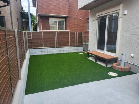 芝・人工芝・砂利敷き